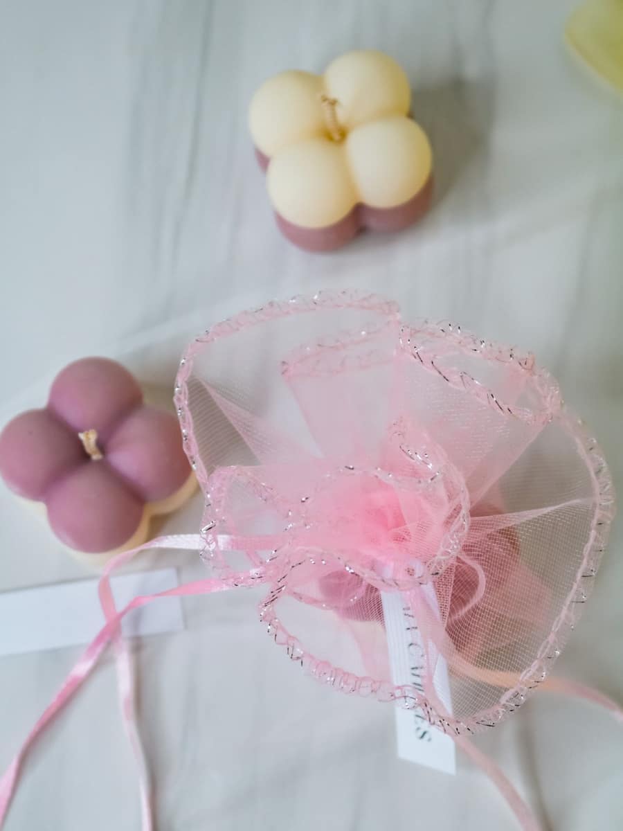 Marturii Botez lumanare Bubble - saculet & eticheta - imagine 11